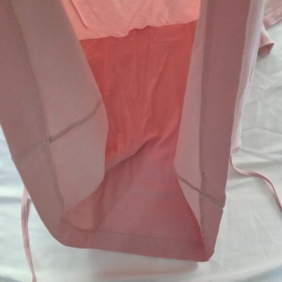 Lululemon Pima Cotton Tie Waist T-Shirt Pink 8 - Picture 4 of 9